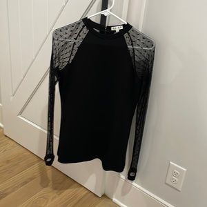 Black long sleeve top